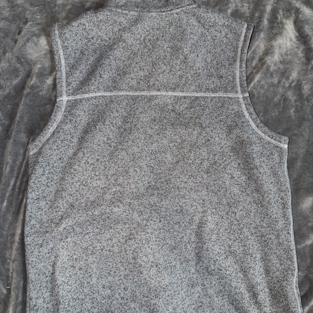 Mens The North Face Gray Fleece Vest Size Large - Picture 2 of 3